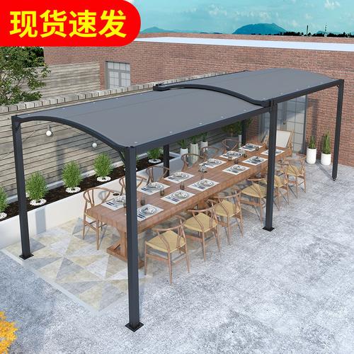 户外伸缩式遮阳棚停车棚 灵活防护，爱车随行